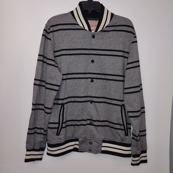 Trademark Brooklyn Cloth MFG CO 1896, Size L Button Up Gray, White, black Jacket - Picture 2 of 4